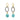 Amazonite Mixed Metal Earrings - Sati Gems Hawaii Healing Crystal Gemstone Jewelry 